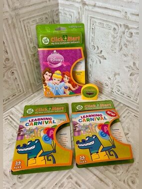 Lot of 4 - LeapFrog Click Start Games